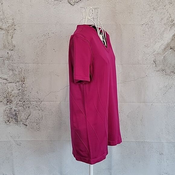 Champion Gear compression athletic t-shirt in fuscia pink Women's Size L - Picture 6 of 12